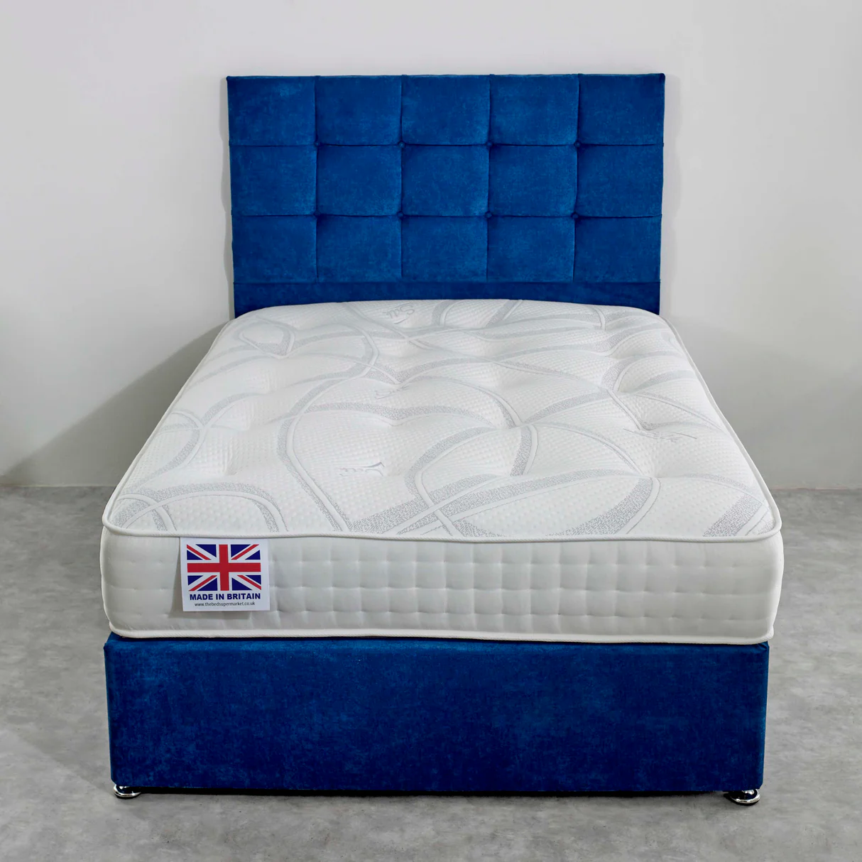 Harrogate Silk Divan Bed Set UK - Detail view of premium divan from Newcastle Beds UK